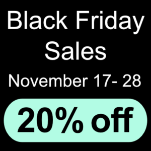 Black Friday Sales 20% off