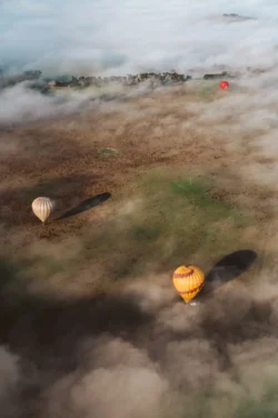 hot air balloon flight over the Yarra Valley