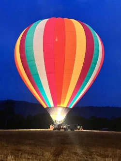Sunrise hot air balloon flight