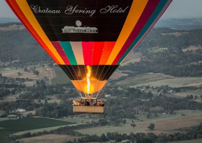 flying over the Yarra Valley